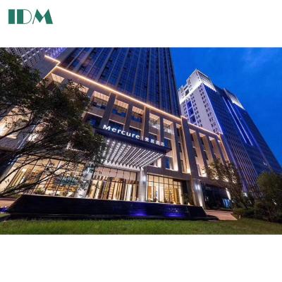 China IDM-09-Four Star Modern Design Solid Wood Mercure Hotel Bed Room Sets Furniture for sale