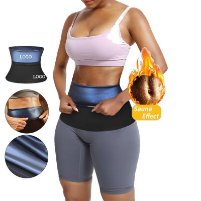 China Custom Logo High Quality Women Lose Weight Belly Trimmer Antibacterial Hot Suana Control Neoprene Sweat Waist Trainer Belt for sale
