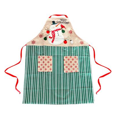 China Wholesale Price Vintage Christmas Collection Cleaning Apron With 2 Pockets For Women Men for sale