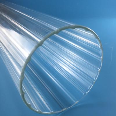 Chine Decorative Flower Shape Glass Borosilicate Tubing With Ribs Inside For Lamping à vendre