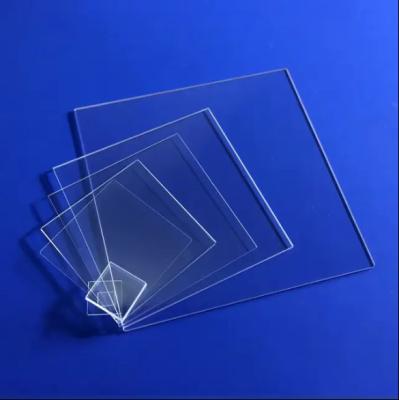 China Square Clear High Quality Windows Plate Fused Custom-made Transparent Quartz Glass Plate for sale