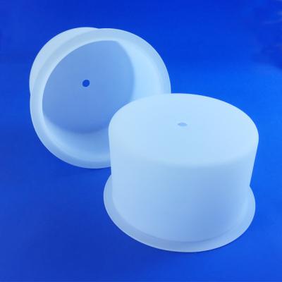 Chine Creuset de quartz fondu par tasse en verre de quartz de surface givrée pour la machine de revêtement de plasma à vendre