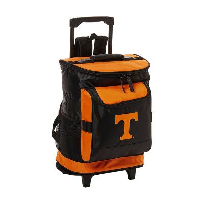 China 100% Eco-Friendly Outdoor Camping Picnic Shopping Insulated Cart Cooler Rolling Bag With Built-In Wheels And Telescopic Handle for sale