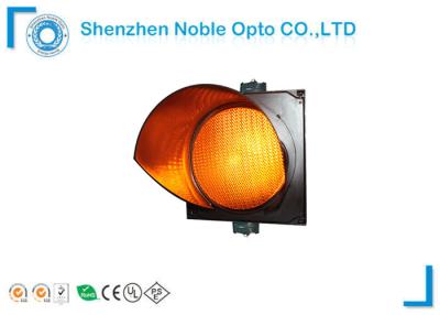 China High Flux Yellow Traffic Light Lamp cobweb lens for School / Bus Station for sale