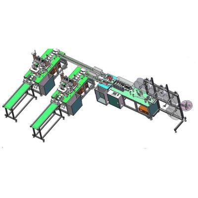 China Garment Shops High Speed Automatic Ultrasonic Welding One Drag Two Fully Automatic Flat Mask Making Machine Brand New for sale