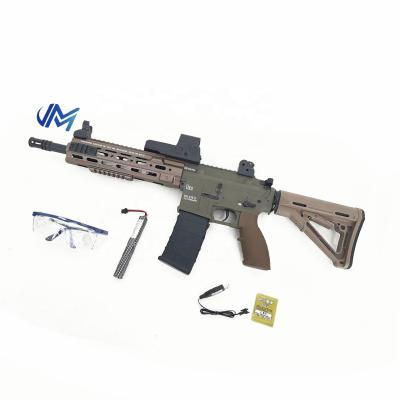 China Electronic Toy JM HK416D chip air assault rifle metal gear toy guns gel blaster gun electric ball water gun TikTok style Green air version for sale