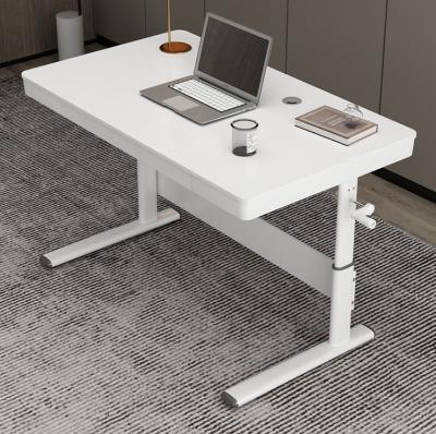 Chine Table à café multifonctionnelle avec rangement et finition en grain de bois blanc à vendre