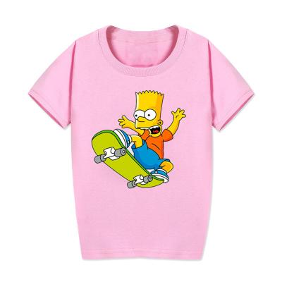 China 100% Custom Quality Factory Printing Kids T-shirt Cotton Breathable Custom Multicolored Comfortable Short Sleeve T-shirt for sale