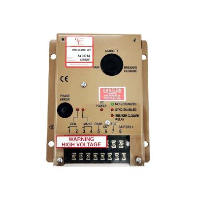 China SYC6714 Metal Generator Synchronizer Diesel Speed Control Box for sale