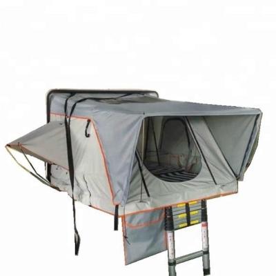 China Extended Type Fashion Design Side Opening 4 Person Hard Shell Auto Roof Top Tent For Outdoor Camping for sale