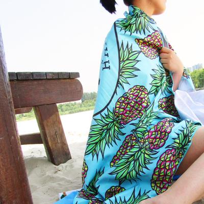 China Free Design Microfiber Towel Super Absorbent Quick-Dry Soft Lightweight Sand Free Beach Towel for sale