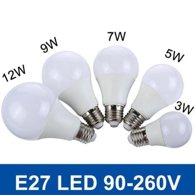 China SMD5730 Fast Heat E27 3W/5W/7W/9W/12W 220V/110V Real Watt Bright Lampada LED Bulb for sale