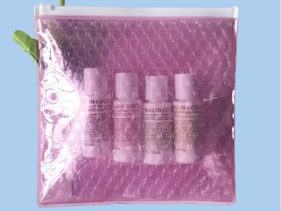 China Shockproof 200x200mm Zipper Bubble Bags , Transparent Safe Packaging Slider Zipper Bags for sale