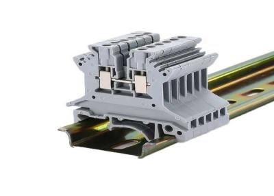 중국 UK series din rail terminal block UK 2.5mm plastic screw clamp terminal brass surface mount cable connectors terminals 판매용