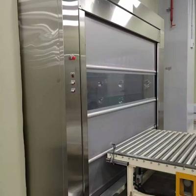 China puerta de alta velocidad cercana del PVC del aislamiento 1176pa del obturador de la velocidad rápida de la abertura 0.5-1.5m/S en venta