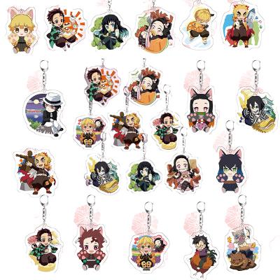 China Wholesale New Hot Sale Acrylic Key Chain Custom Can Be Washed Accessories Shoes Decor Demon Slayeracrylic Acrylic Key Chain Shoe Accessories for sale