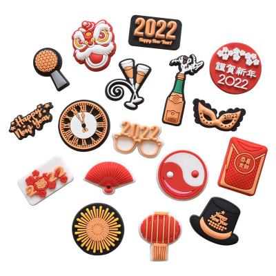 China Clog Charms Amazon Hit PVC Rubber Lace Charms For Custom Bacterial Clog Shoes Decoration Shoe Charms For Wholesale for sale