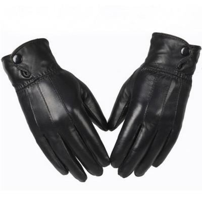 China Plain Mens Genuine Winter Glove Cheap Mens Sheepskin Gloves for sale