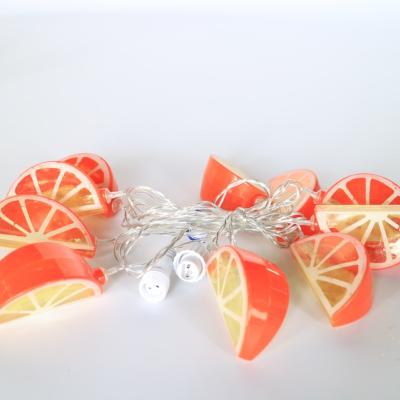 China String Light Outdoor Lights String Led Orange Lemon String Lights Festival Decoration for sale