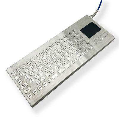 중국 SUS304 산업용 데스크톱 키보드 IP67 스테인리스 스틸 키보드 폭력 저항 판매용