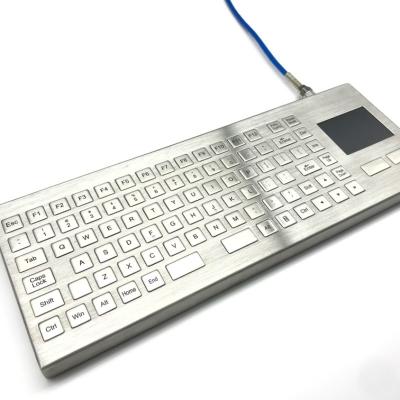 중국 IP67 데스크톱 산업용 방수 키보드 터치 패드 SUS304 스테인레스 스틸 판매용