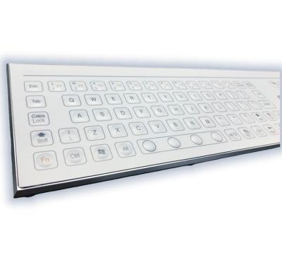 China IP67 71 teclas teclado portátil de membrana industrial integrado con touchpad USB SUPER-SLIM Panel frontal montado a -40°C en venta