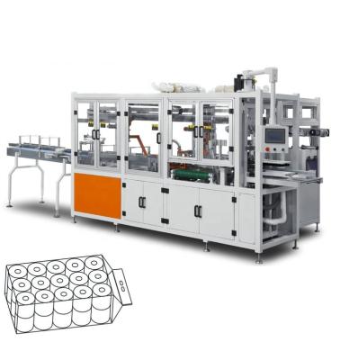 China Hotels High Speed Automatic Tissue Paper Kitchen Towel Rolls Premade Multi Bags Packing Machinery Price for sale