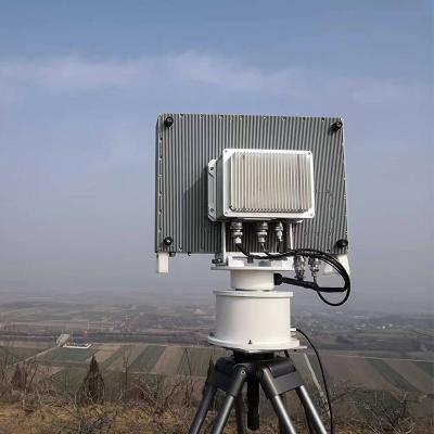 China Dispositivo de detecção de drones IP66 banda X, sistema de radar de defesa aérea em matriz de fases à venda
