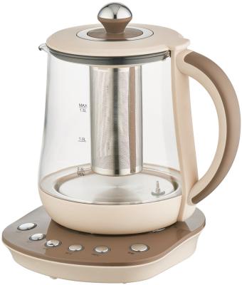China 360 Termperature Rotation Control Milk Boiler Tea Base 1.5L Degree Hot Sale Keep Warm Digital Glass Electric Kettle for sale