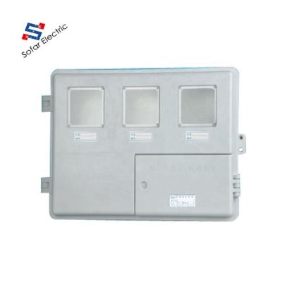 China Wall Mount Meter Boxes B103004 Fiberglass Wall Mount Electric Meter Model Boxes for sale