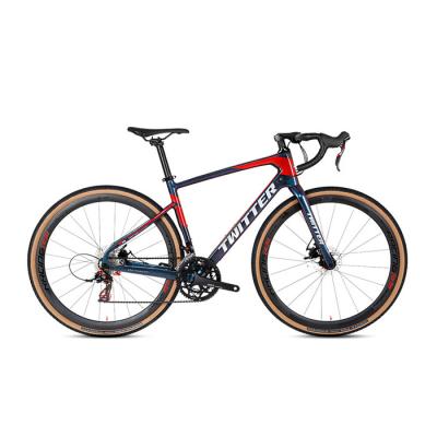 China Unisex Carbon Fiber Gravel Bike , RETROSPEC Gravel Bike 8.5KG Holographic for sale