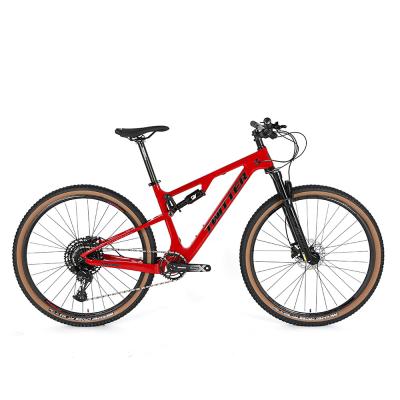 중국 MAXXIS 타이어가 장착된 TWITTER 탄소 섬유 풀 서스펜션 산악 자전거 판매용