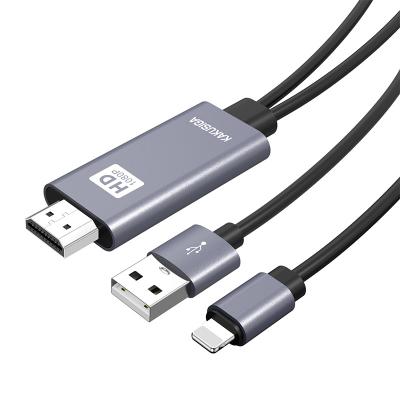 China KAKUSIGA Fast Charging Speed To TV Wire 2.4G 4K Mirroring Cable Adapter 1080P Compatible Display Protector Box For IPhone Samsung Huawei Android PhoneV for sale