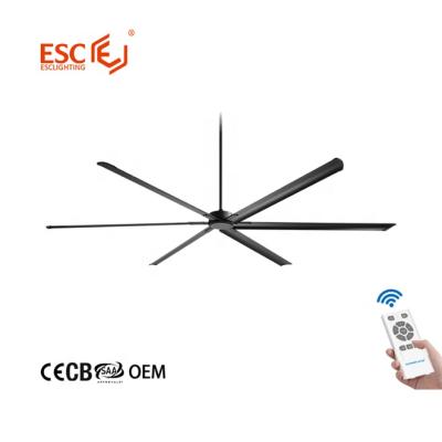 China None In Stock Big 5 Factory Workshop Speed 220v 240v Remote Control Industrial Ceiling Fans for sale
