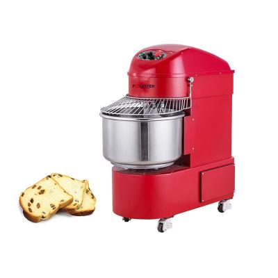 China Snack Factory Best Price Electric Two Speed Manual Bread Pizza Making 8kg 20L Commercial Horizontal Pizza Loaf Cake Dough Mixer for sale