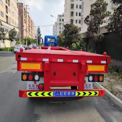 Chine Vans légers de type 2/3 essieux 20-40-45FT Suspension aérienne glissant conteneur squelettique châssis semi-remorque à vendre