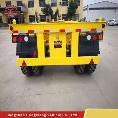 Cina Contenitore di recinzione di scheletro Carrier Dump Semi-trailer Truck Semi-trailer in colore in vendita