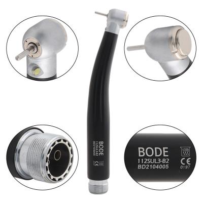 China Dental Lab / Dentistry FOREMEN Dental Handpiece Dental High Speed Triple Hole B2 Self-Powered Ceramic Air Turbine Water Jet Bearings 2 E-Generator Black for sale