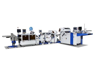 China 600TS Pile Feeder Automatic Pharmaceutical Outsert Folding Machine With Labeling Machine For Folded Pharma Instruction Manual for sale