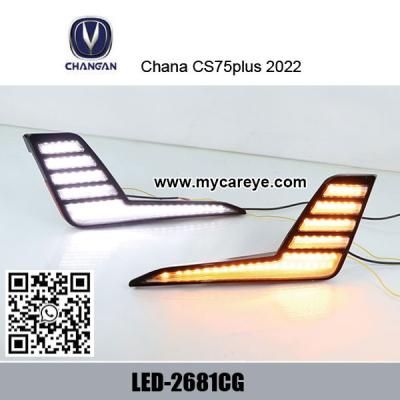 China Chana CS75 Plus 2022 LED DRL driving lights car fog light aftermarket led running lights for cars for sale