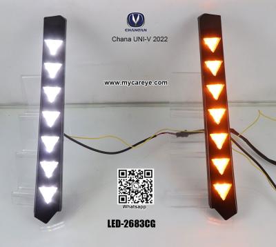 China Chana Uni-V 2022 LED DRL day time running lights car fog light aftermarket led fog light replacement for sale
