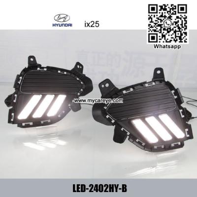 China Hyundai ix25 Car DRL LED Daytime driving Lights turn signal lamps for sale