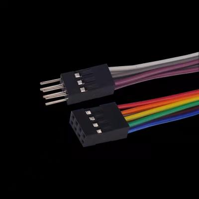 China Durable Double 4 Pin (Straight) Dupont Cable 2 54mm Connectors Control Cables for sale