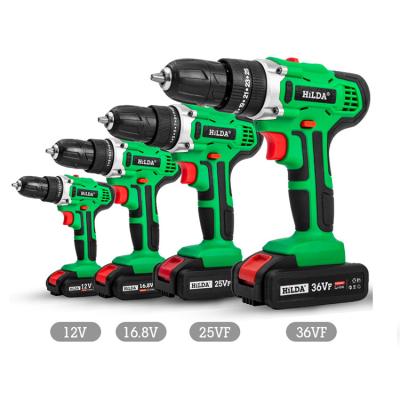 China Electric Mini Drill Cordless Screwdriver Power Household Screwdriver Drill Lithium Battery Double Speed Tools Cordless Drill for sale