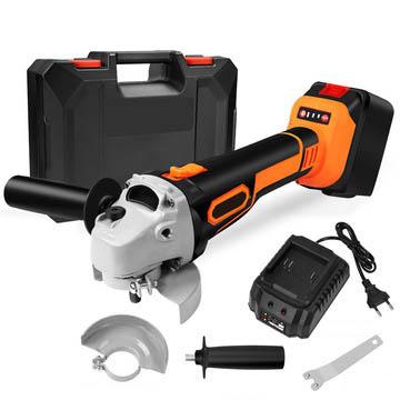 China Home 21V 100mm Variable Industrial Cordless Rechargeable Hand Speed Lithium Electric Angle Grinder for sale