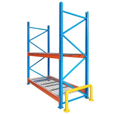 China Staal magazijn opslag pallet plank met draadnetdek en corrosiebescherming Te koop
