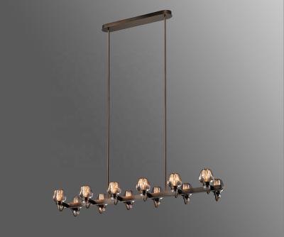 China Post Modern Indoor Lighting Montalembert Linear Chandelier Light Pendant Lamp Led Indoor Light For Hotel for sale