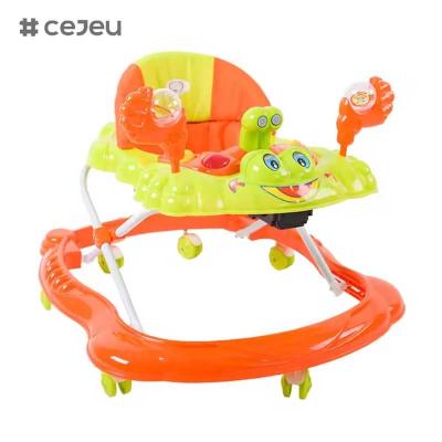China CJ-BLM-903 2022 Smart Light Musical Baby Walker Chair Actividad plástica infantil Comida y alimentación Caminante con silla de ruedas y juguetes en venta