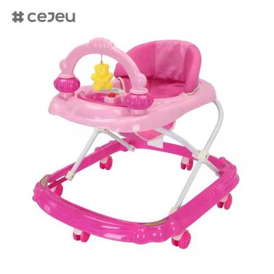 China CJ-BLK-613 juguetes de venta caliente Baby Walker con 3 niveles de altura ajustable y respaldo alto para comodidad y apoyo en venta