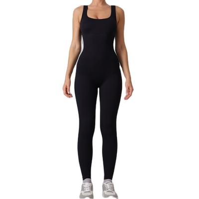 China Breathable Sportswear custom slim jumpsuit sportswear yoga fitness training suit gym workout sexy jumpsuit wholesale for sale
